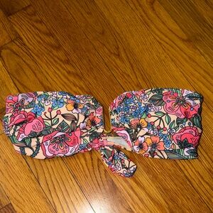Floral Bandeau Swim Top - Multi